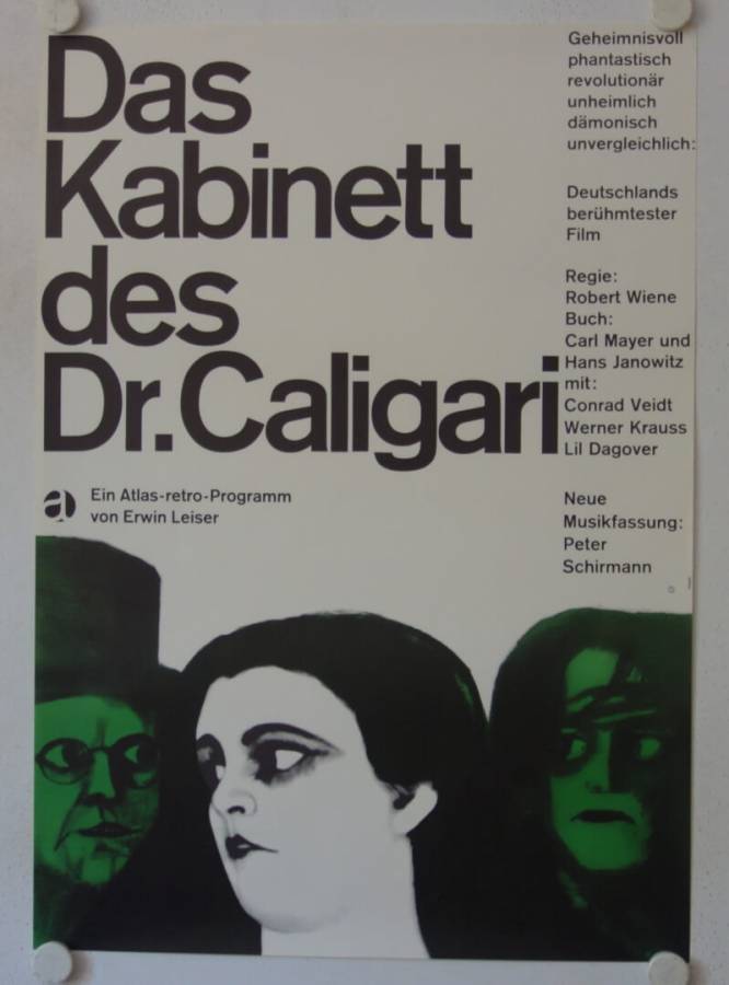 The Cabinet of Dr. Caligari re-release german movie poster